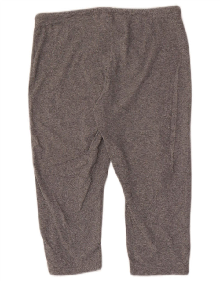 Pantaloni da tuta ASICS Capri da donna UK 12 Cotone screziato grigio medio