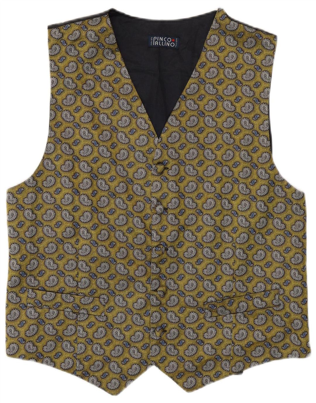 Gilet Uomo Pinco Pallino Giallo Medio Paisley