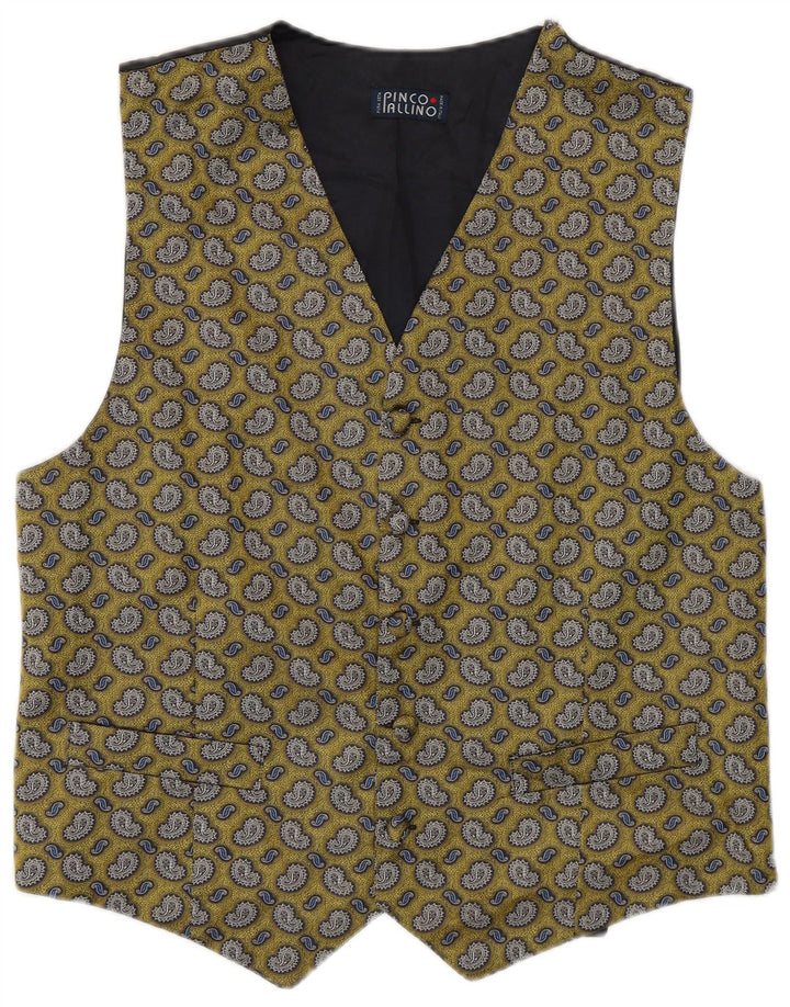 Gilet Uomo Pinco Pallino Giallo Medio Paisley