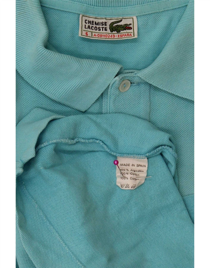 Polo da uomo Lacoste taglia 6 XL in cotone turchese