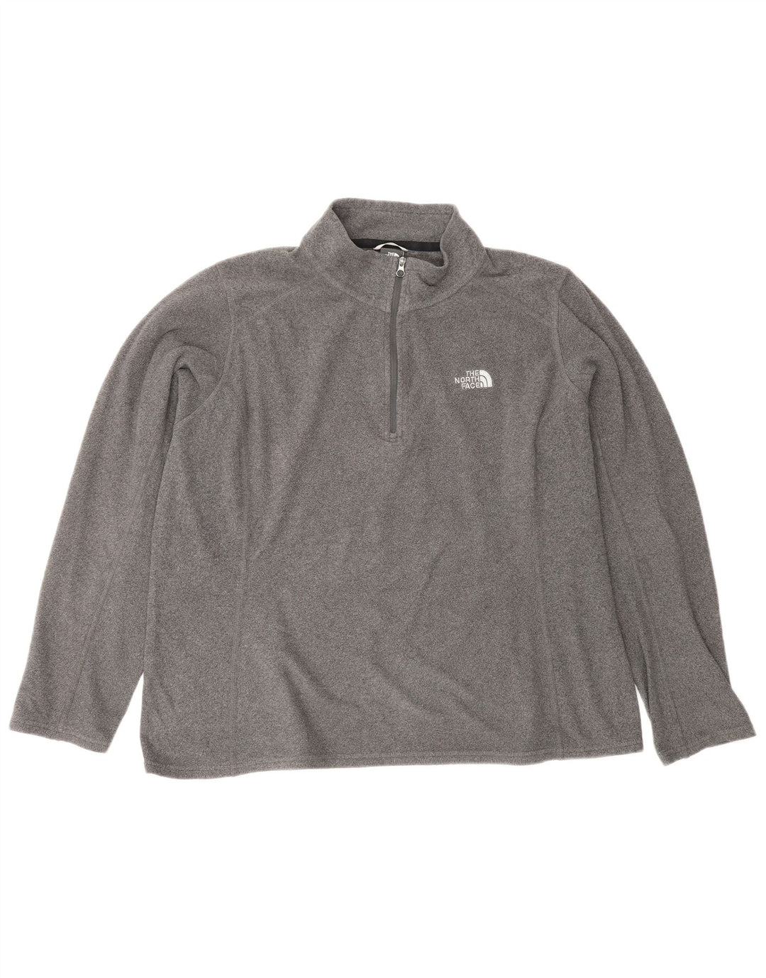 THE NORTH FACE Maglione in pile da donna con collo e zip UK 18 XL Poliestere grigio