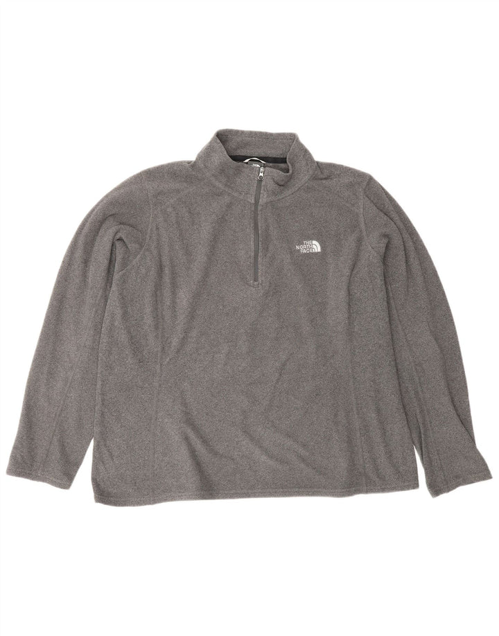 THE NORTH FACE Maglione in pile da donna con collo e zip UK 18 XL Poliestere grigio