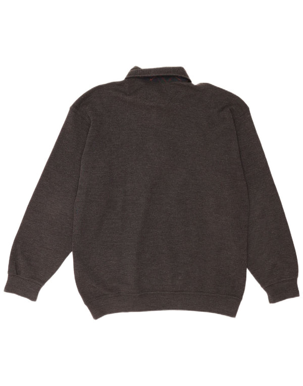 Paul & Shark Mens Yachting Polo Neck Jumper Sweater Large Grey Virgin Wool