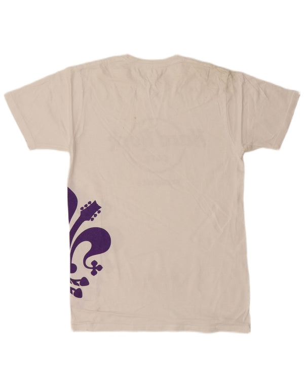 HARD ROCK CAFE T-shirt grafica da uomo Florence Top Small White Paisley