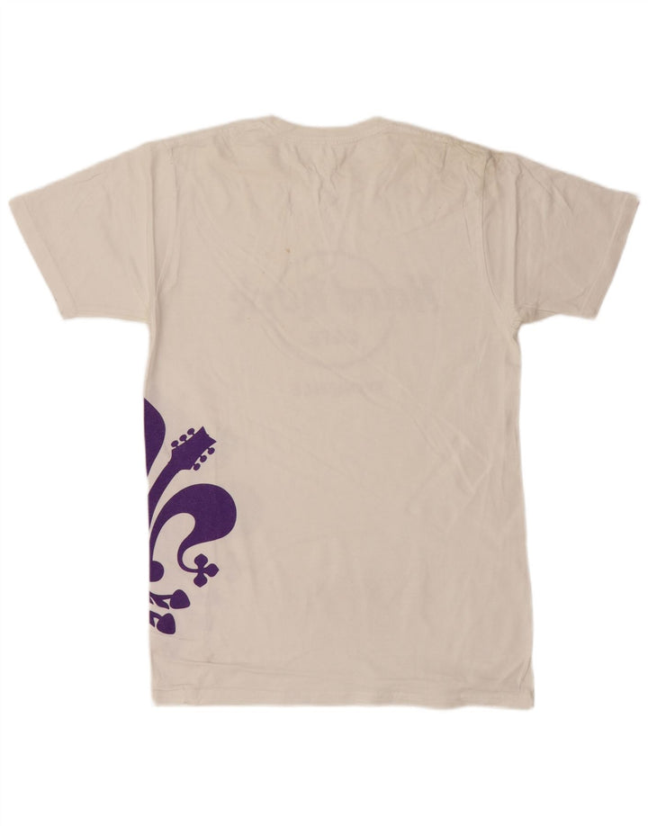 HARD ROCK CAFE T-shirt grafica da uomo Florence Top Small White Paisley