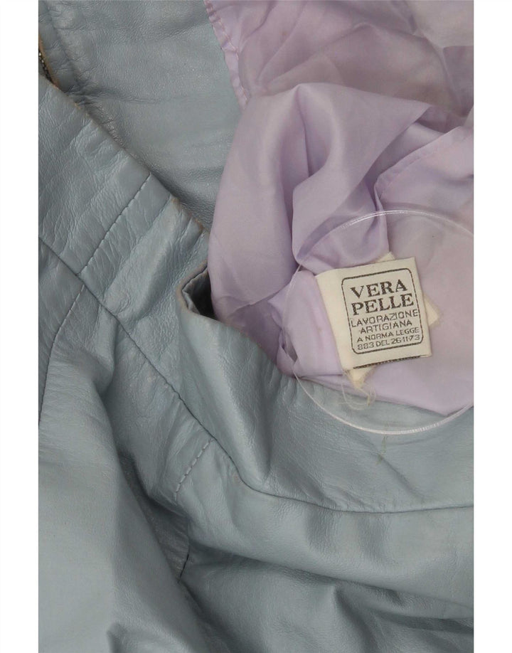 Giacca in pelle da donna XETRA UK 10 piccola blu