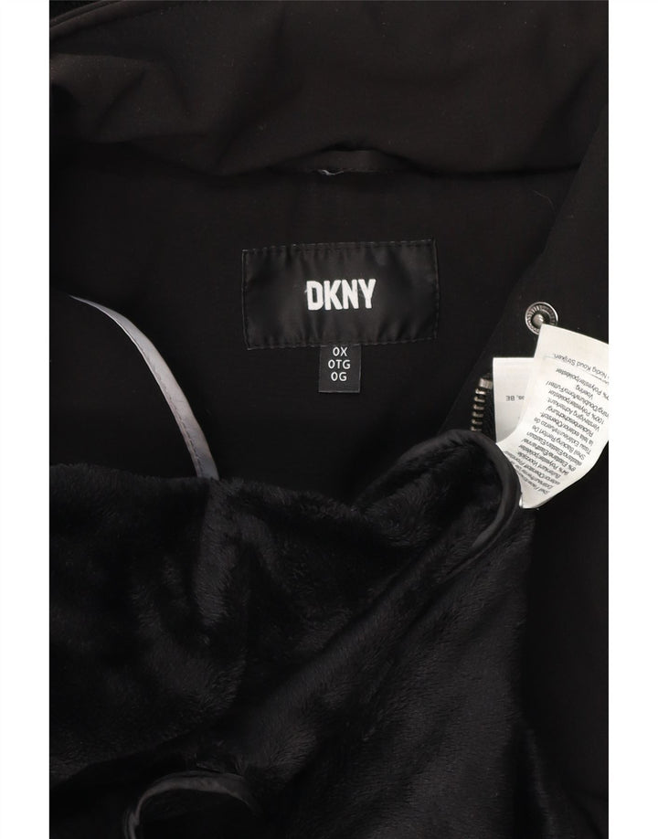 Giacca Parka con cappuccio da donna Dkny UK 18 XL poliestere nero