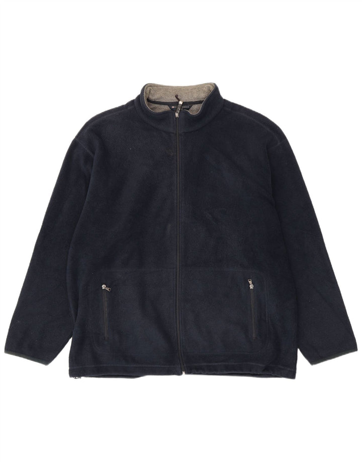 Giacca in pile da uomo Marks & Spencer UK 42 XL poliestere blu navy