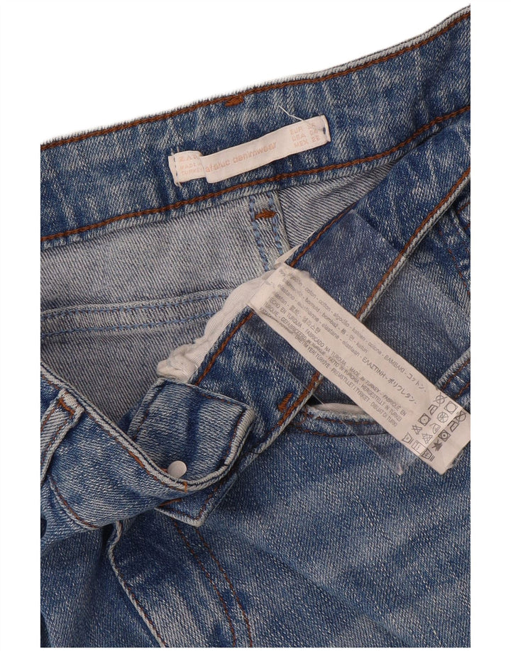 ZARA Womens Distressed Bootcut Jeans EU 36 XS W26 L26 Blue Cotton