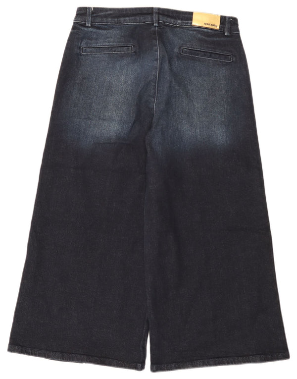 Diesel Girls Capri Jeans a gamba larga 11-12 anni W28 L20 Blu navy Colorblock