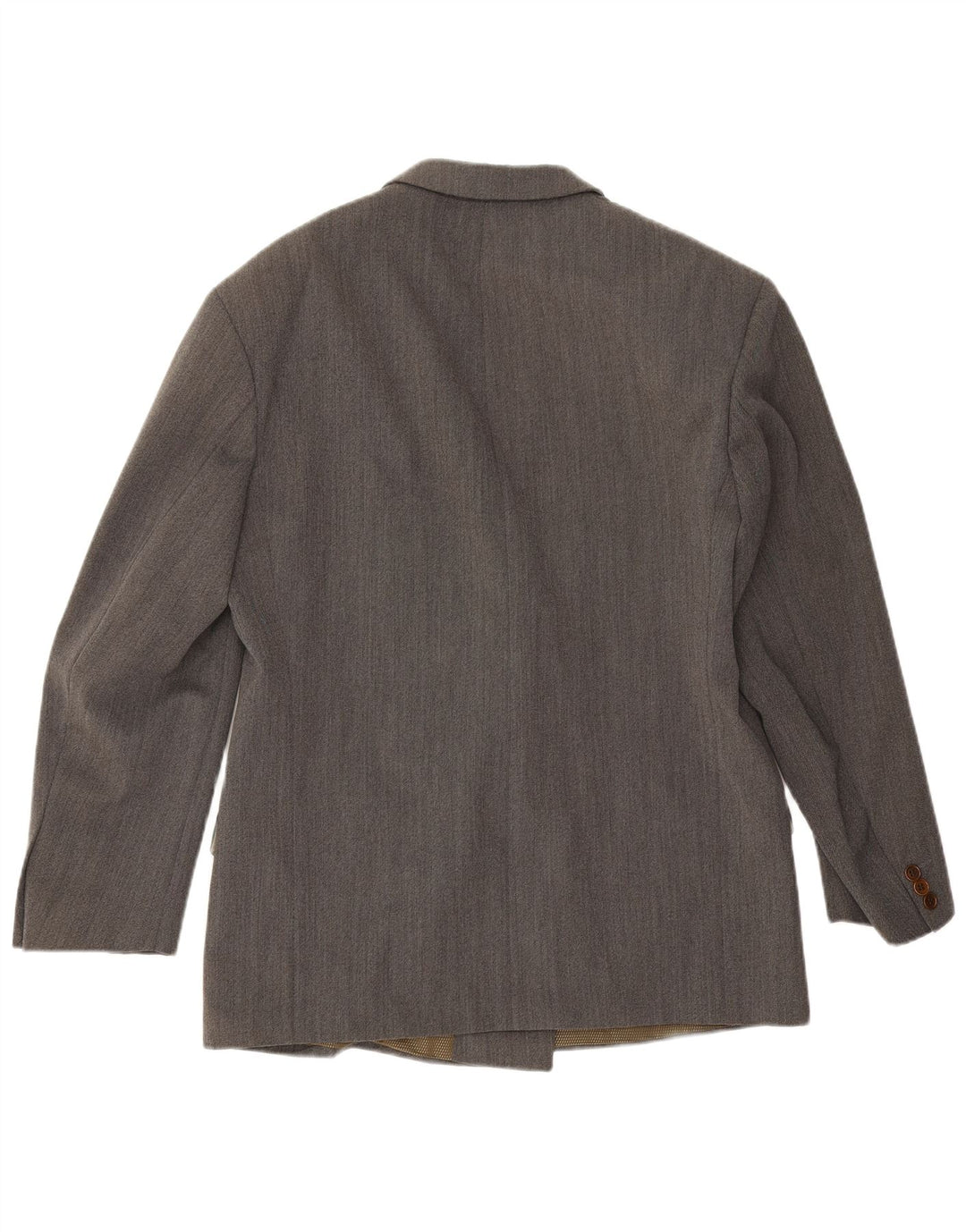 Giacca blazer doppiopetto vintage da uomo IT 50 grande lana grigia