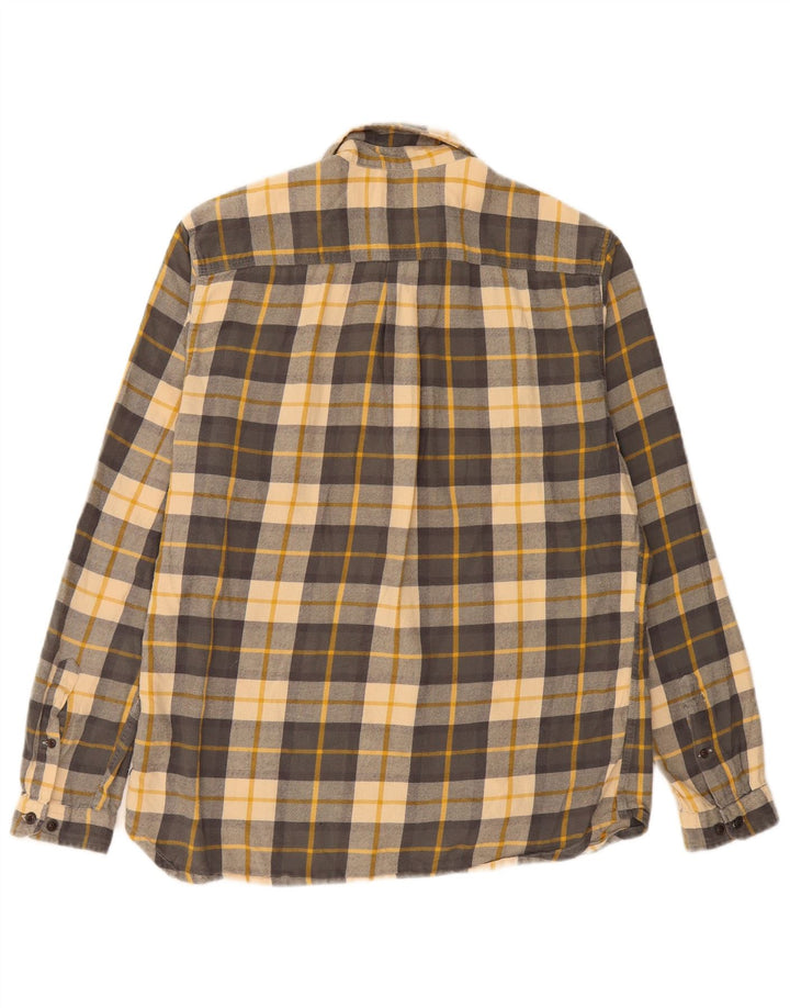 BARBOUR Camicia da uomo in flanella slim fit Steve McQueen, cotone a quadri grigi grandi