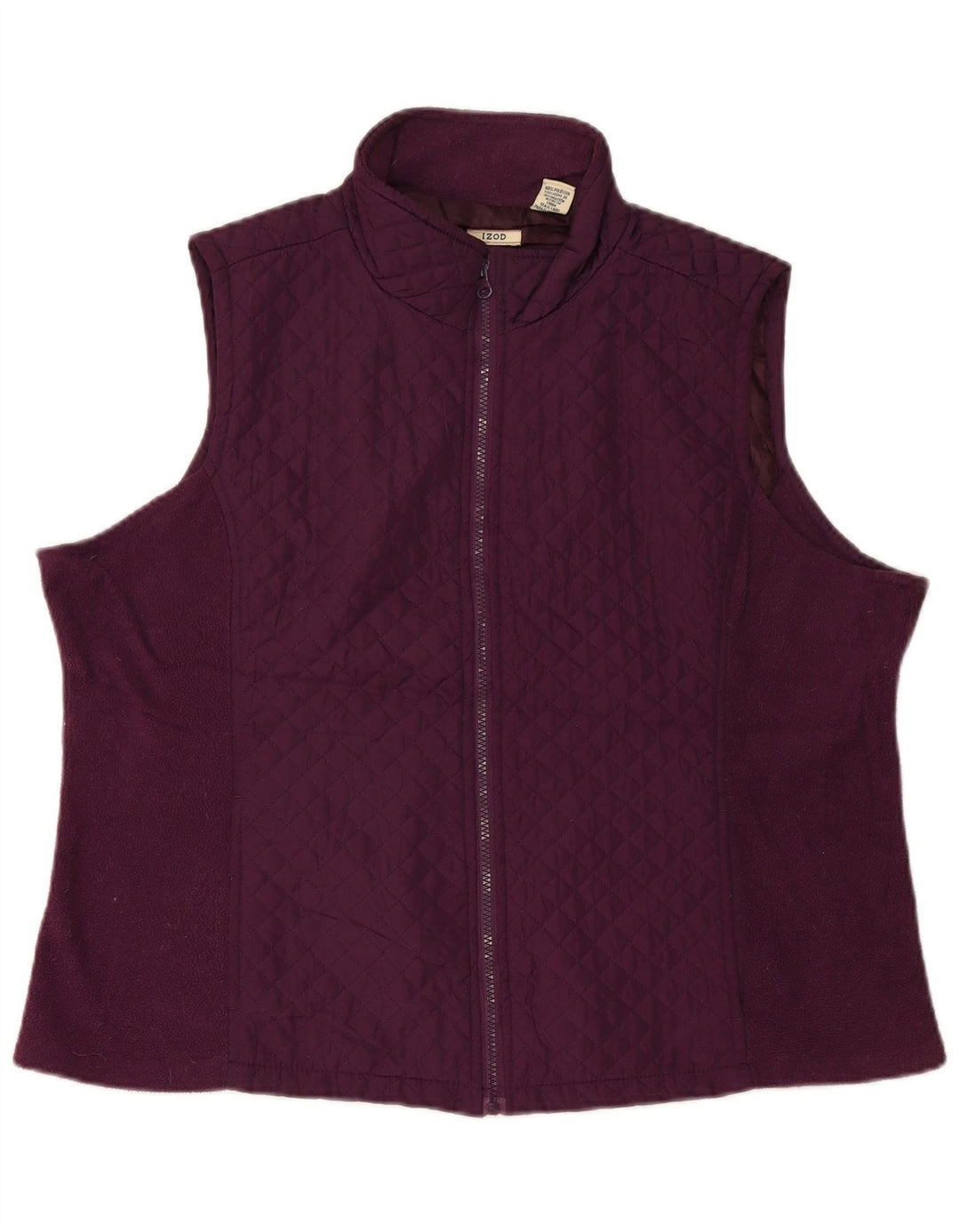 Gilet trapuntato da donna Izod UK 20 2XL Poliestere marrone