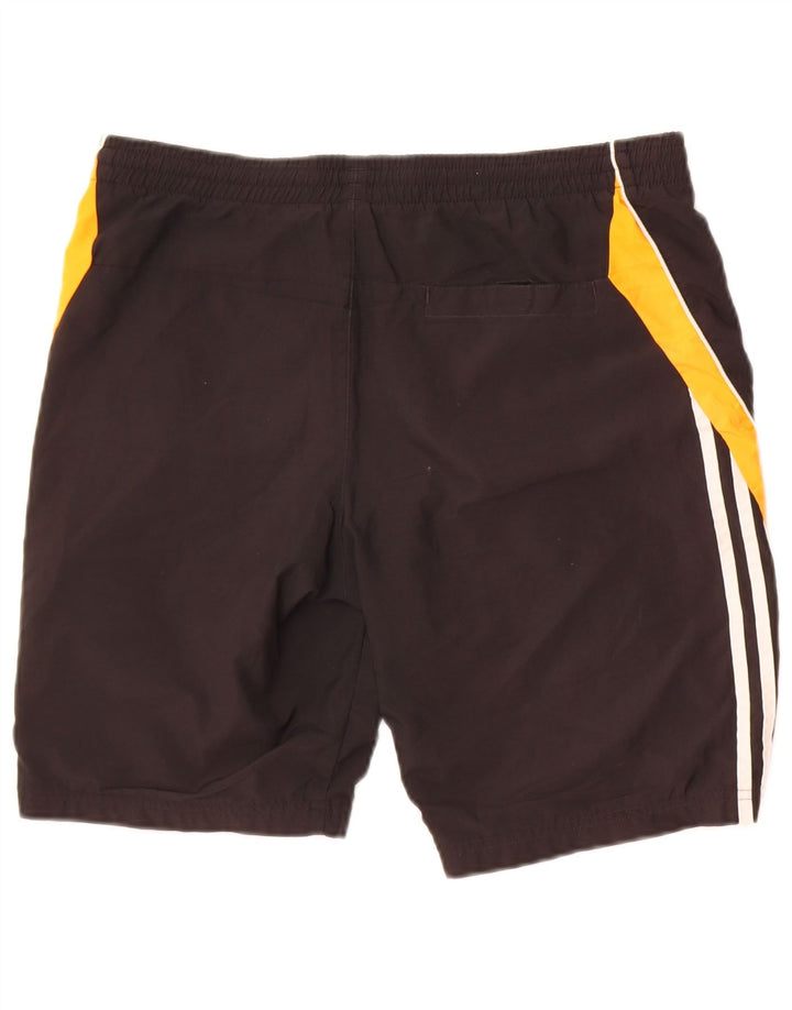 Pantaloncini sportivi Adidas da ragazzo 12-13 anni Poliestere color block nero