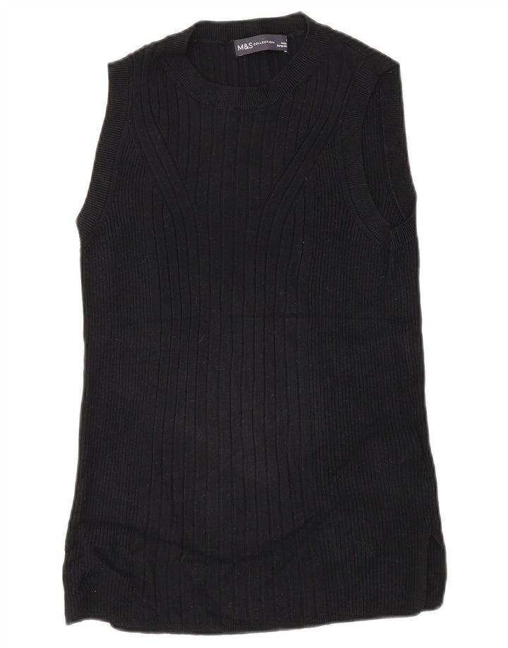 Canotta da donna Marks & Spencer UK 14 viscosa nera media