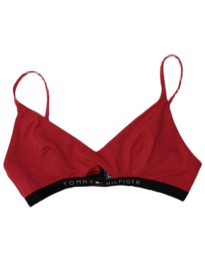 TOMMY HILFIGER Womens Graphic Bikini UK 14 Large Red Classic