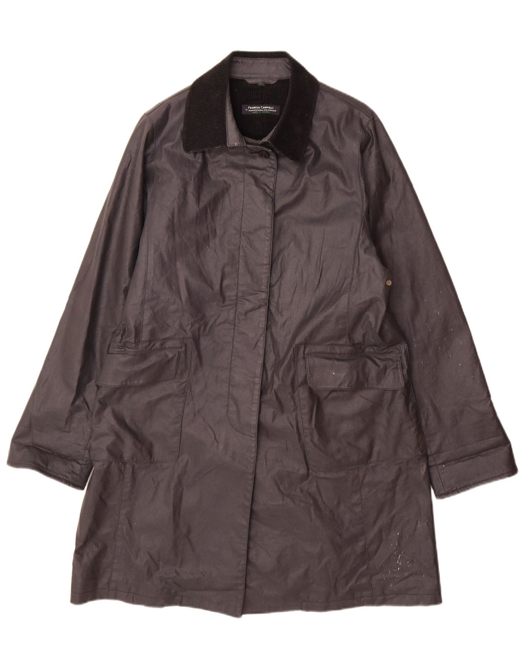 Impermeabile da donna Mackintosh UK 14 cotone nero medio