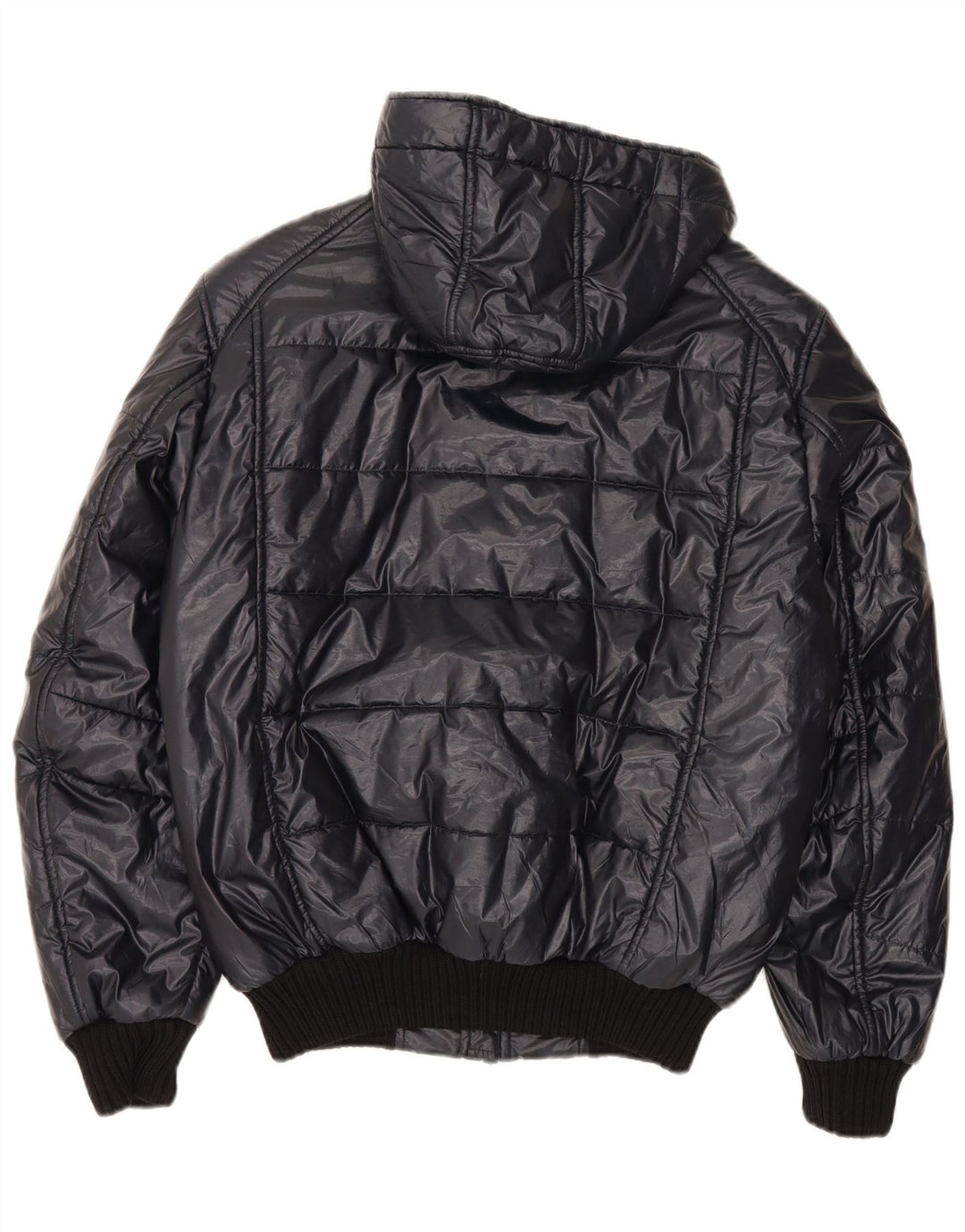 Refrigiwear Giubbotto Bomber Imbottito da Uomo con Cappuccio IT 50 Large Blu Navy Moderno