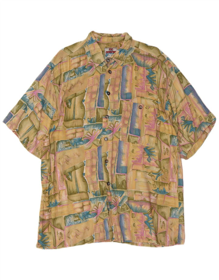 Camicia da uomo MC PANTHON taglia 41/42 grande patchwork multicolore