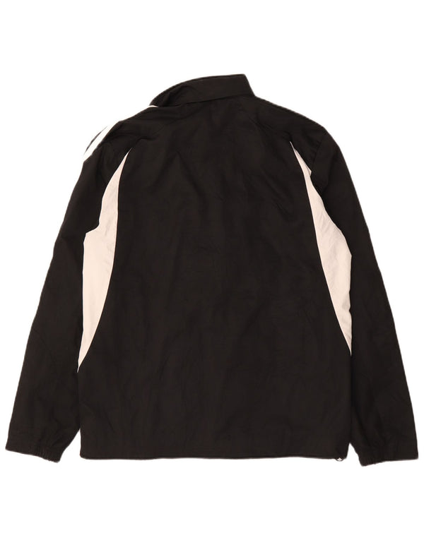 Giacca antipioggia da uomo Adidas UK 36 Small Nero Colourblock Poliestere