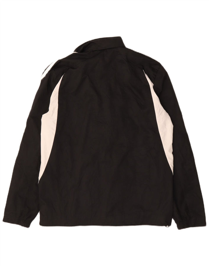 Giacca antipioggia da uomo Adidas UK 36 Small Nero Colourblock Poliestere