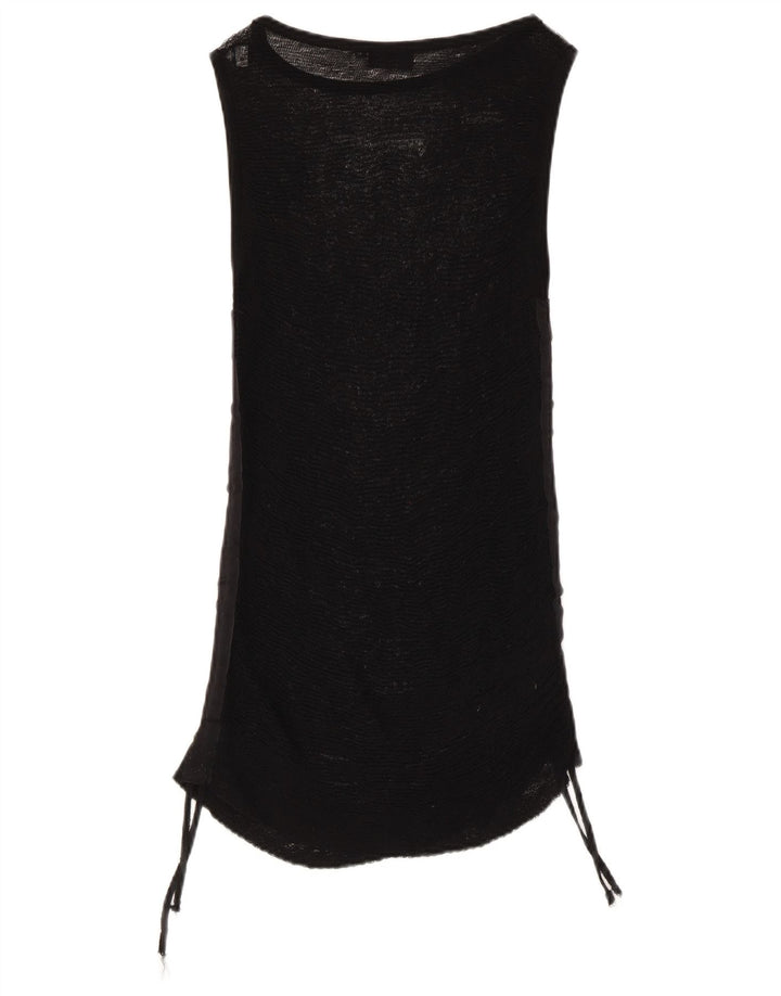 Max & Co. Canotta slim trasparente da donna UK 12 media nera