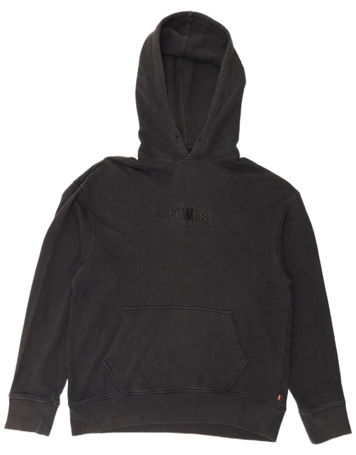 Maglione con cappuccio grafico da uomo Levi's in cotone nero medio