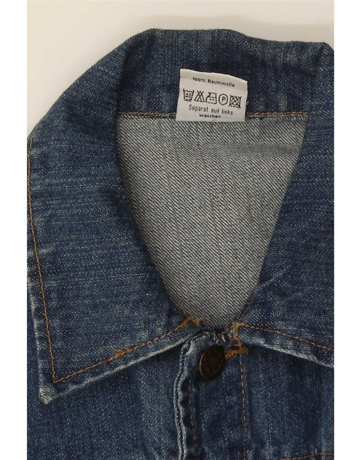 Giacca Jeans Uomo Camargue IT 48/50 Cotone Blu Medio
