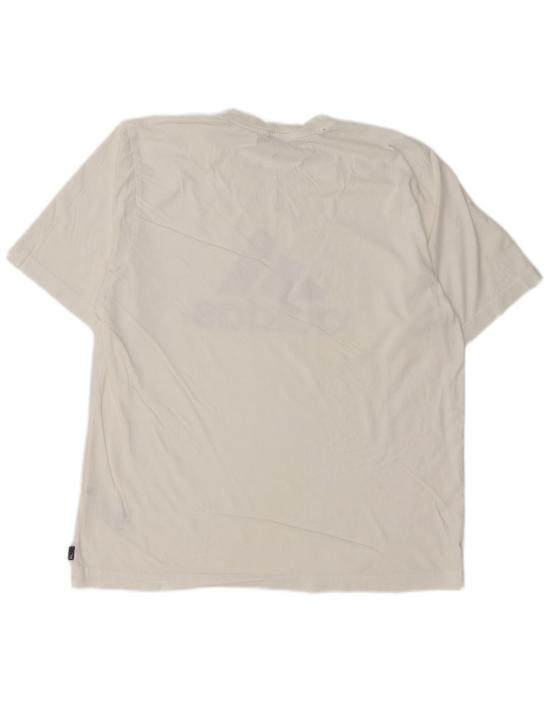 T-shirt grafica da uomo ADIDAS Top grande in cotone bianco