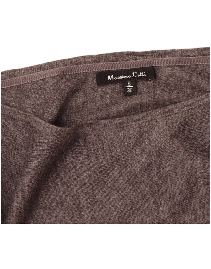 Abito maglione da donna Massimo Dutti UK 10 piccolo in lana grigia