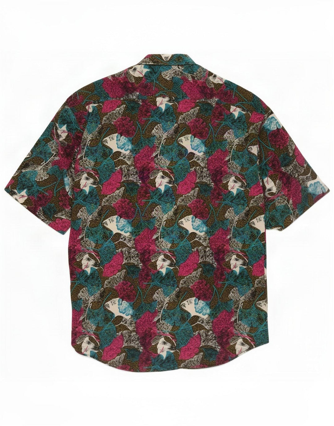 Ciaps Camicia a maniche corte da uomo piccola multicolore floreale