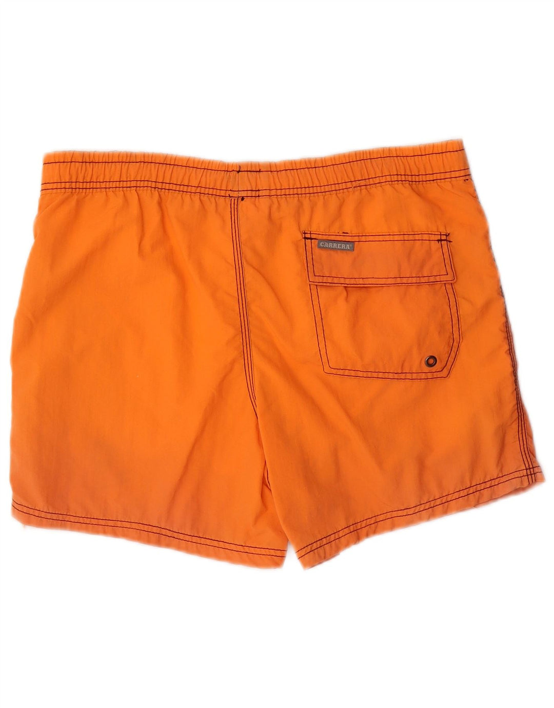 Pantaloncini da bagno grafici da uomo Carrera arancione medio in poliammide