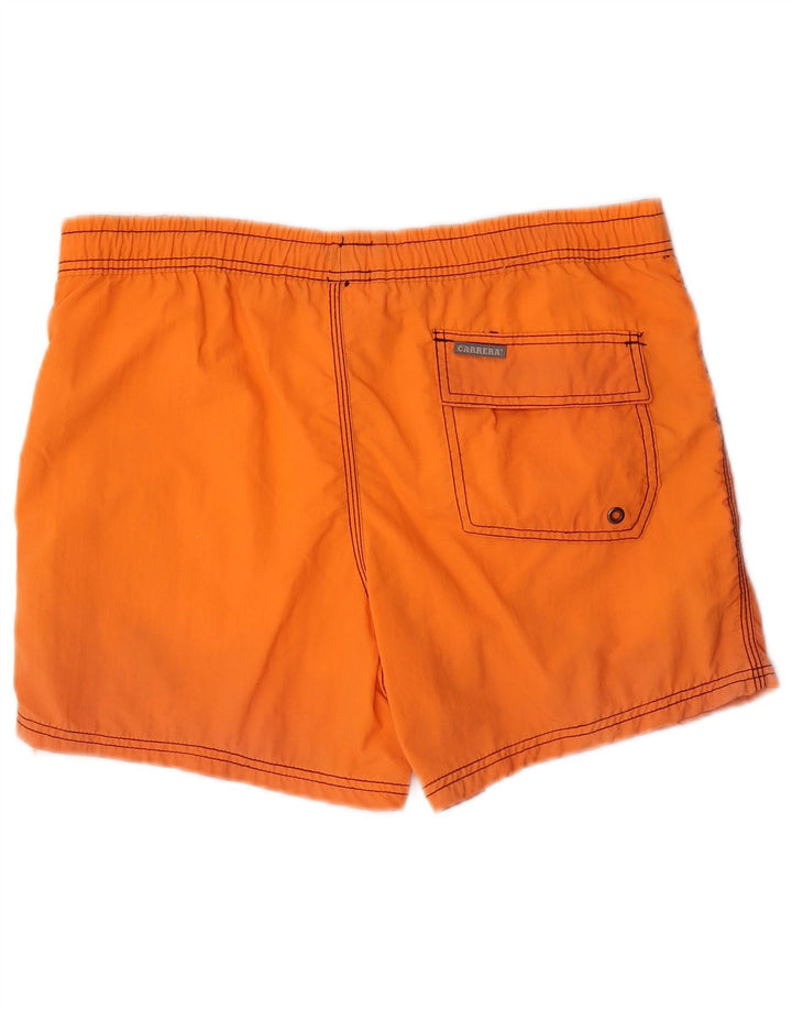 Pantaloncini da bagno grafici da uomo Carrera arancione medio in poliammide