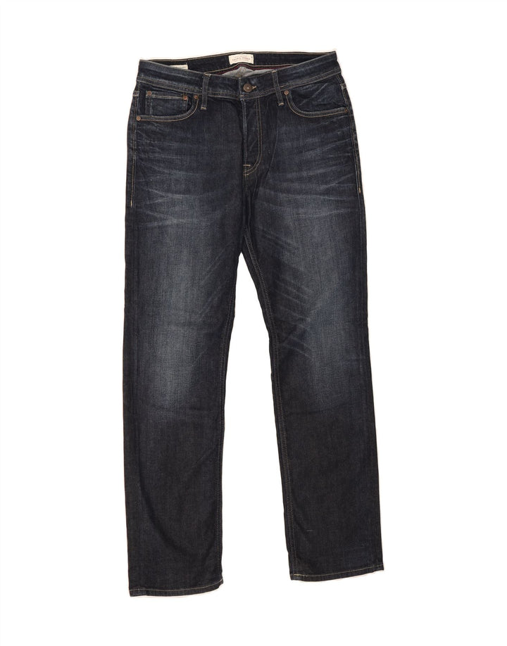 JACK & JONES Womens Clark Slim Jeans W32 L32 Navy Blue Cotton Vintage Jack & Jones and Second-Hand Jack & Jones from Messina Hembry 