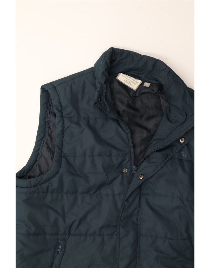 MOUNTAIN WAREHOUSE Mens Padded Gilet UK 40 Large Navy Blue Polyester Vintage Mountain Warehouse and Second-Hand Mountain Warehouse from Messina Hembry 