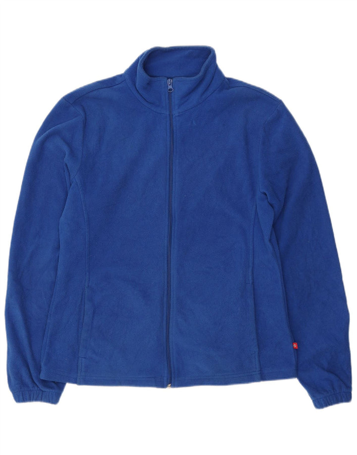 DICKIES Womens Fleece Jacket UK 16 Large Blue Polyester