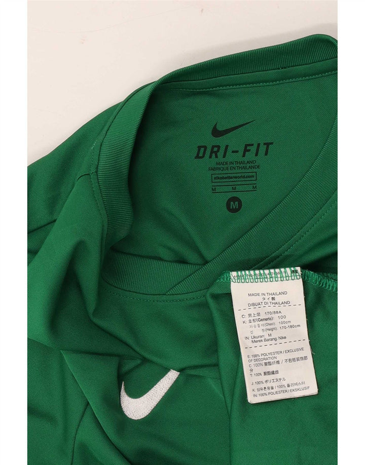 T-shirt grafica Nike Dri Fit da uomo in poliestere verde medio