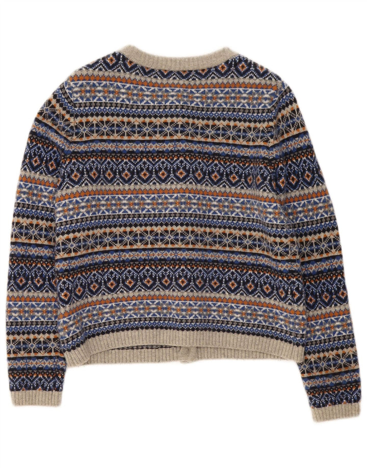 Maglione cardigan da donna Seasalt Cornwall UK 14 grande multicolore