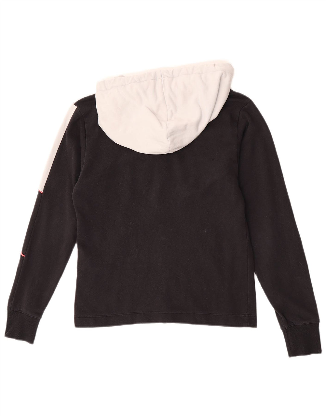 Top grafico da donna Champion manica lunga UK 10 Small Black Colourblock