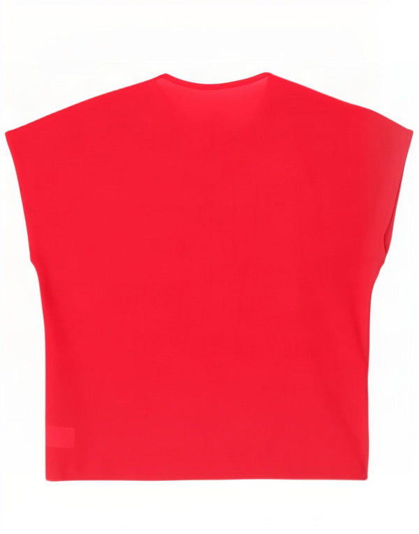 Camicetta ampia da donna St Michael, vestibilità ampia, UK 10, piccola, colore rosso