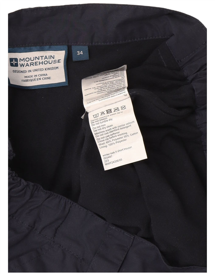 Pantaloni cargo da uomo con giacca a vento Mountain Warehouse W34 L30 Blu Navy