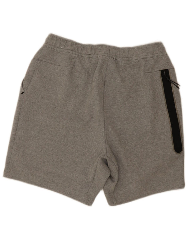 Pantaloncini sportivi Nike da uomo in cotone screziato grigio medio