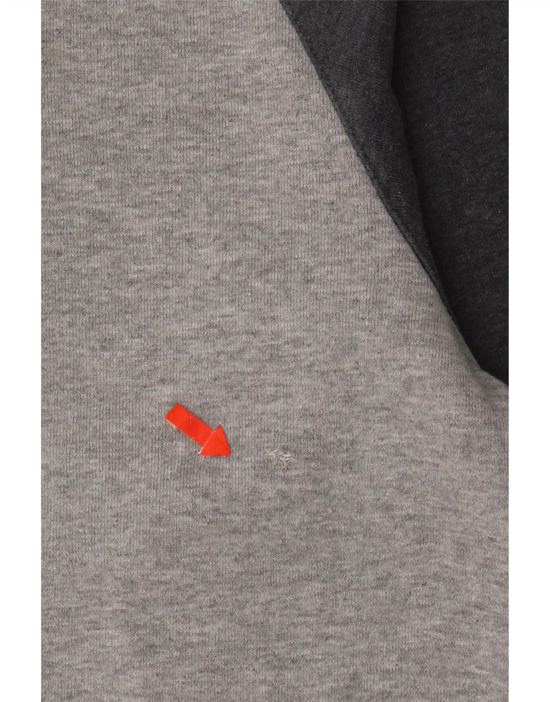 Maglione con cappuccio e zip da uomo Adidas in cotone chiazzato grigio medio