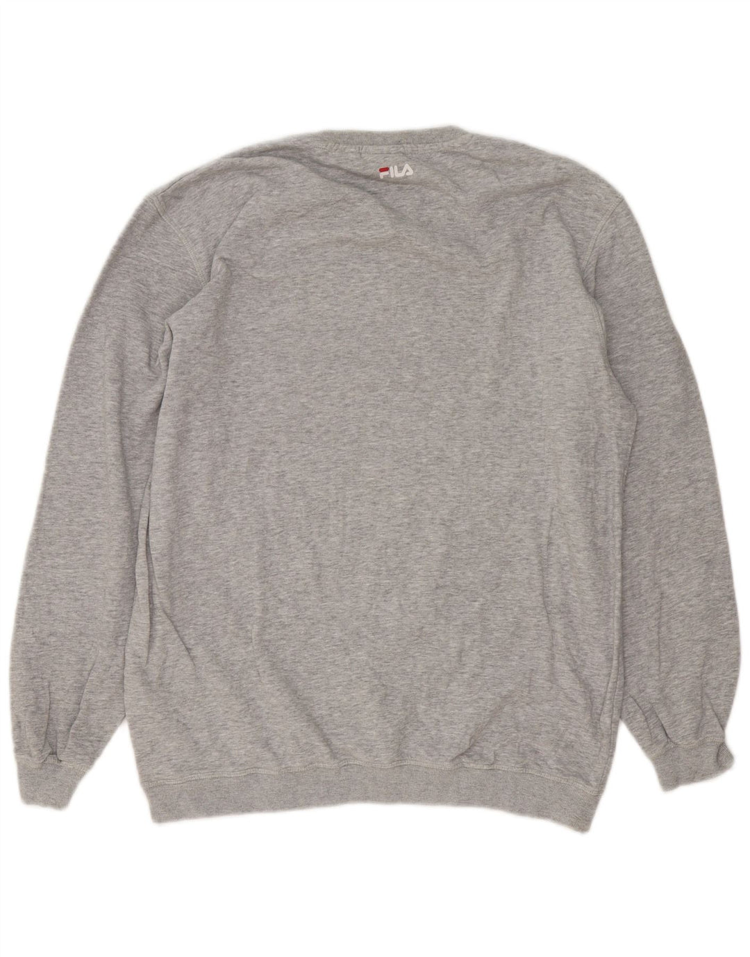 Felpa grafica da uomo Fila Maglione XL Cotone chiazzato grigio