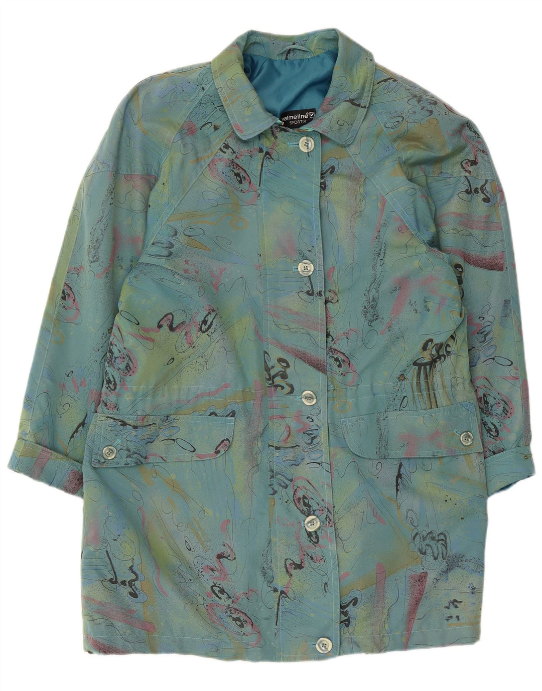 VALMELINE Soprabito oversize da donna EU 36 Small Blue Colourblock