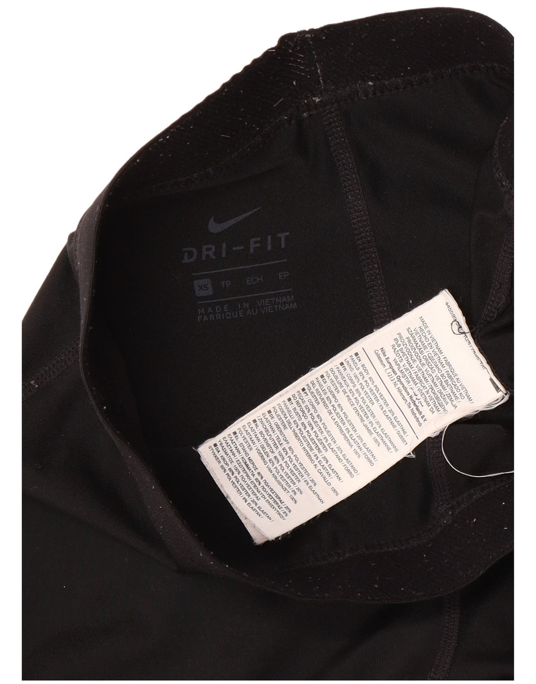 Leggings grafici Nike Dri Fit da donna UK 6 XS poliestere nero