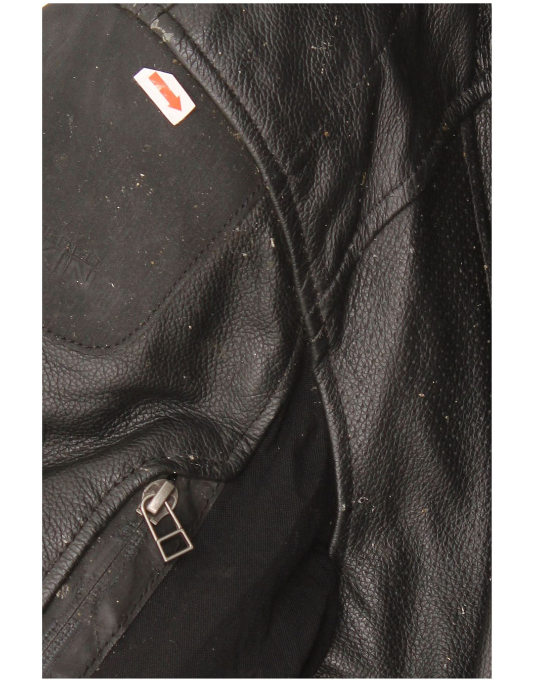 Giacca in pelle Revit Graphic Moto Racer da uomo taglia 54 grande in pelle nera