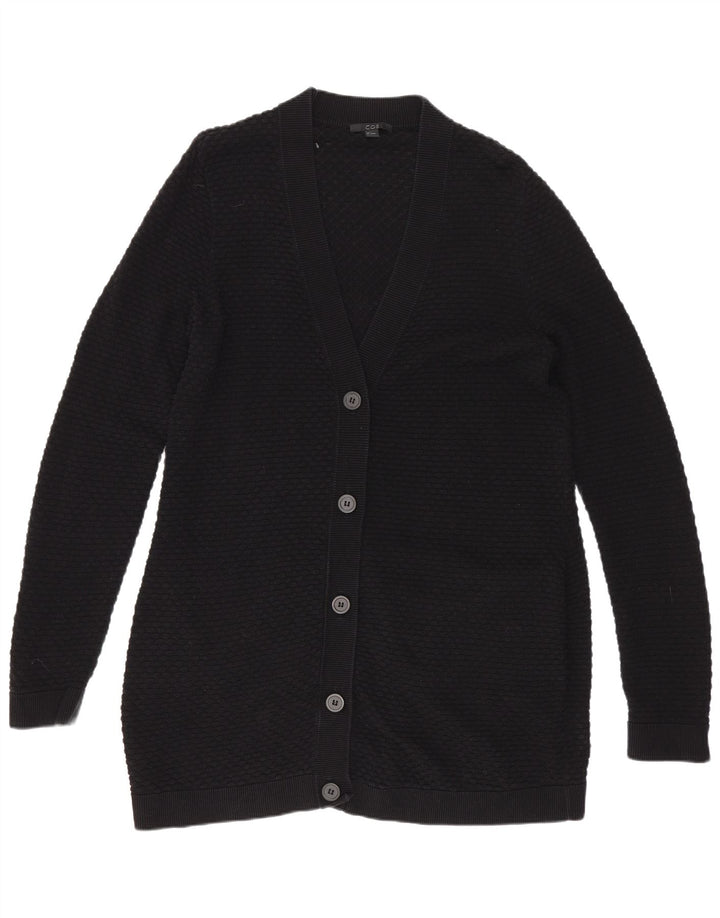 Maglione cardigan lungo da donna Cos UK 10 piccolo nero