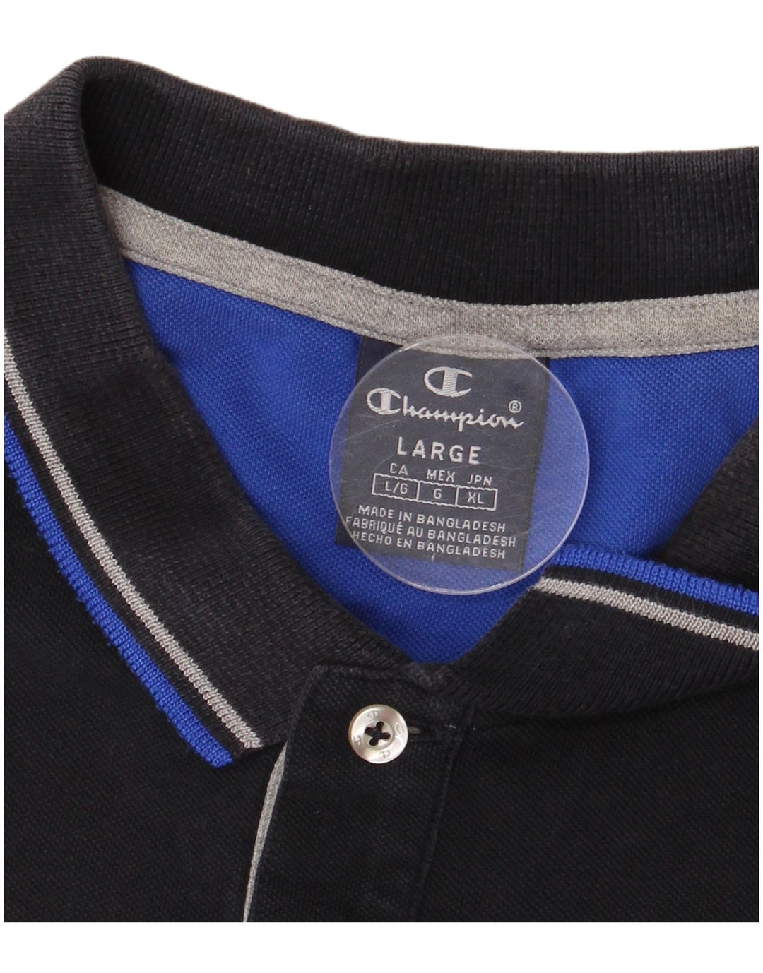 Polo da uomo CHAMPION grande blu navy