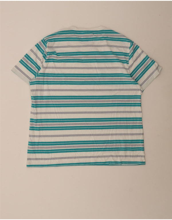 Crew Clothing T-shirt da uomo Top 3XL cotone a righe bianche